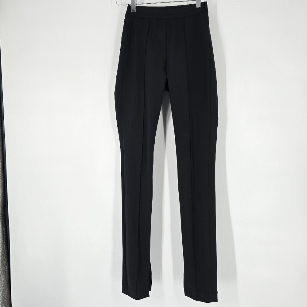 Helmut Lang Black Pull On Skinny Leg Stretch Pants Size XS